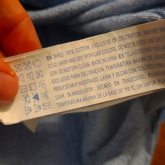 Forever 21 Denim Button-Down Long-Sleeve Top Size Small - Picture 9 of 9